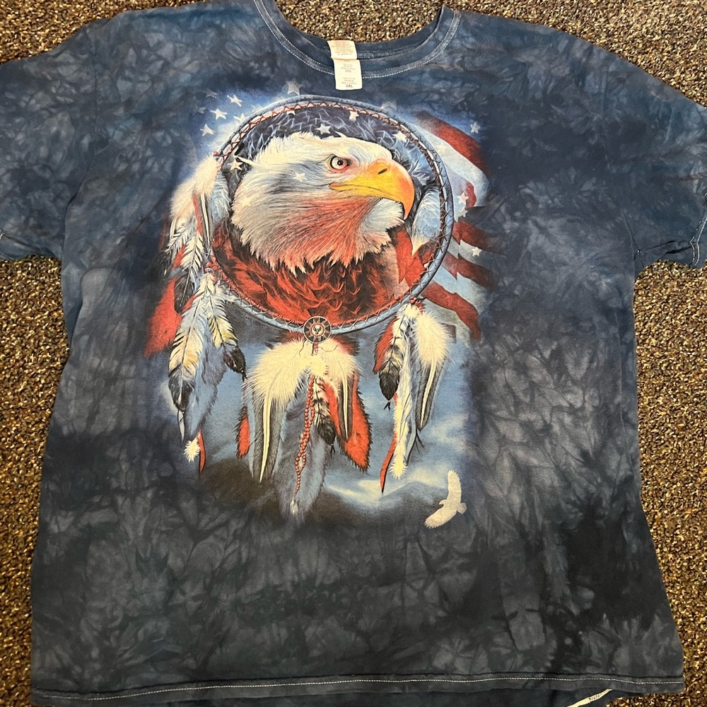 TRIBAL TIE DIE FREEDOM EAGLE T SHIRT🦅🦅🦅